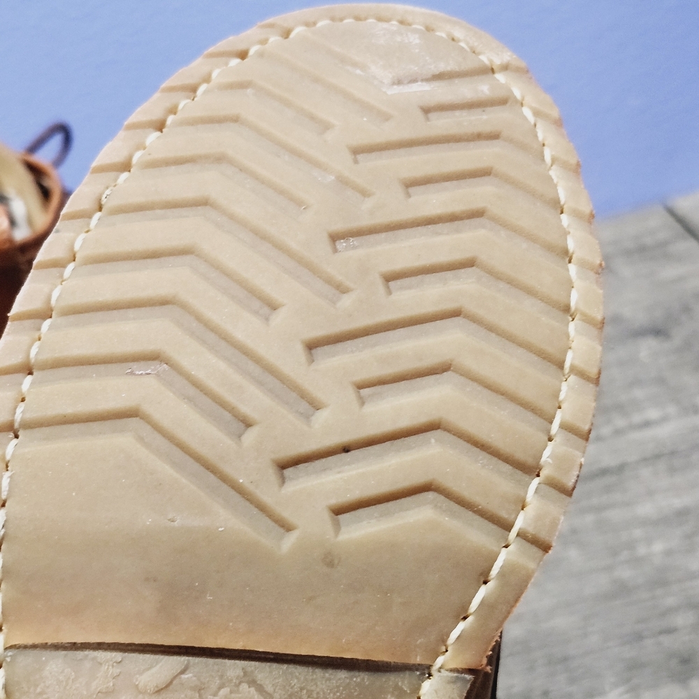 Frye Tan Leather Lace-Up Heeled Boots - Picture 15 of 15